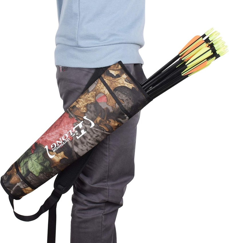 Yls Archery Hip and Back Quiver for Arrows - Black Arrow Quiver for Kids and Adults - Adjustable Arrow Holder with a Padded Strap and Belt Clip - Archery Accessories for Field and Practice - Image 3